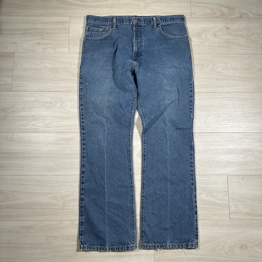 Levi's 517‎ Mens Bootcut Jeans 36x32 Medium Wash Denim Western Cowboy Rodeo